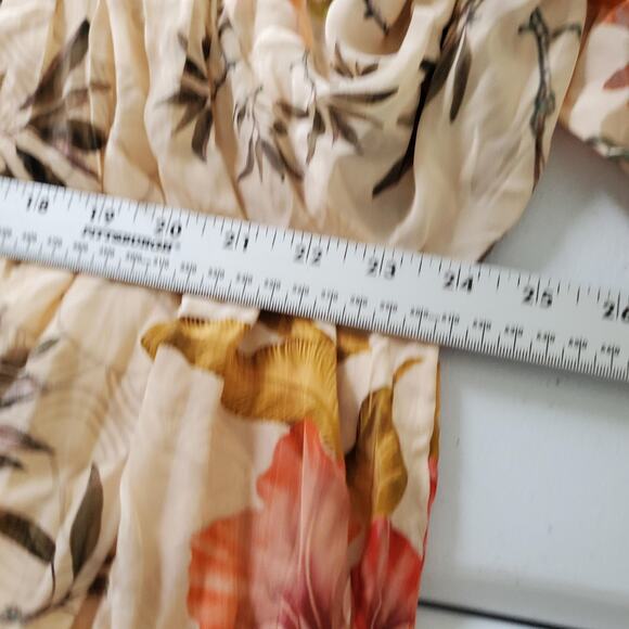 Siddhartha Bansal Dress Womens XL Cream Floral Boho Long Sleeve Anthropologie - Picture 6 of 9